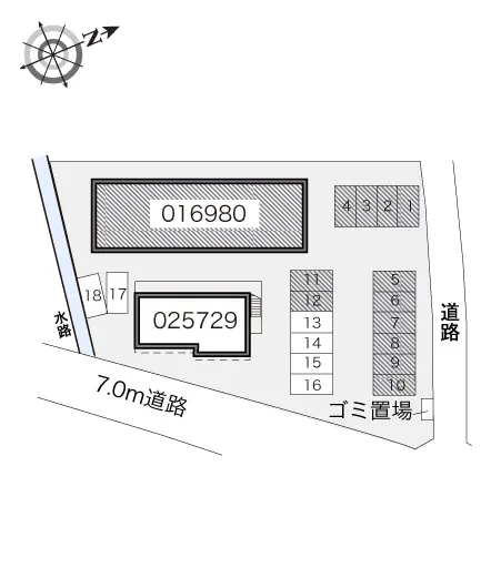 ★手数料０円★日立市諏訪町２丁目　月極駐車場（LP）